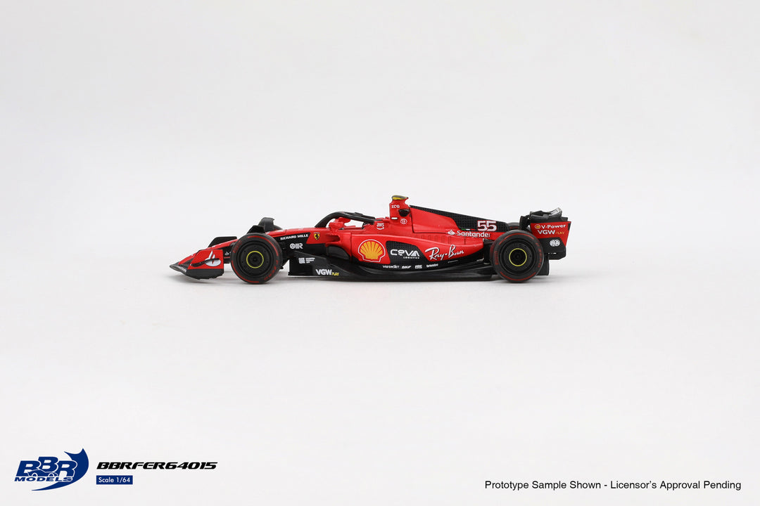 [Preorder] BBR Model 1:64 Ferrari SF23 #55 C. Sainz 2023 Bahrain GP