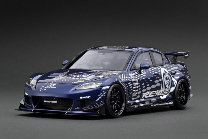 [Preorder] Ignition Model 1:18 Mazda RX-8 (SE3P) RE Amemiya Blue Metallic With Mr. Amemiya