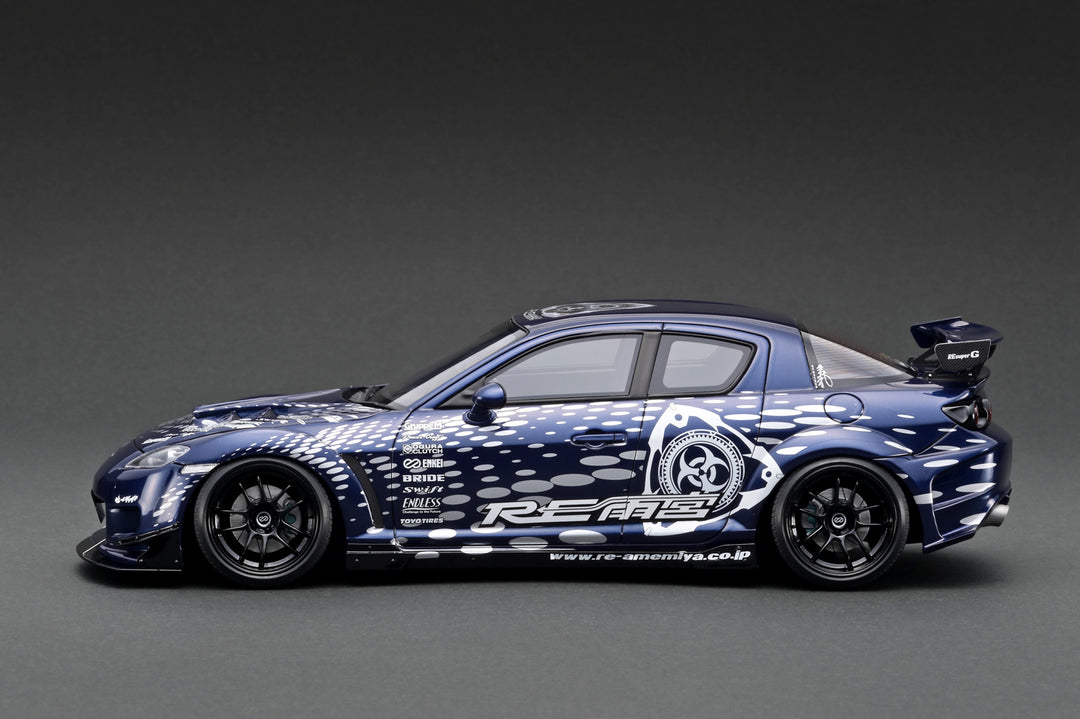 [Preorder] Ignition Model 1:18 Mazda RX-8 (SE3P) RE Amemiya Blue Metallic With Mr. Amemiya