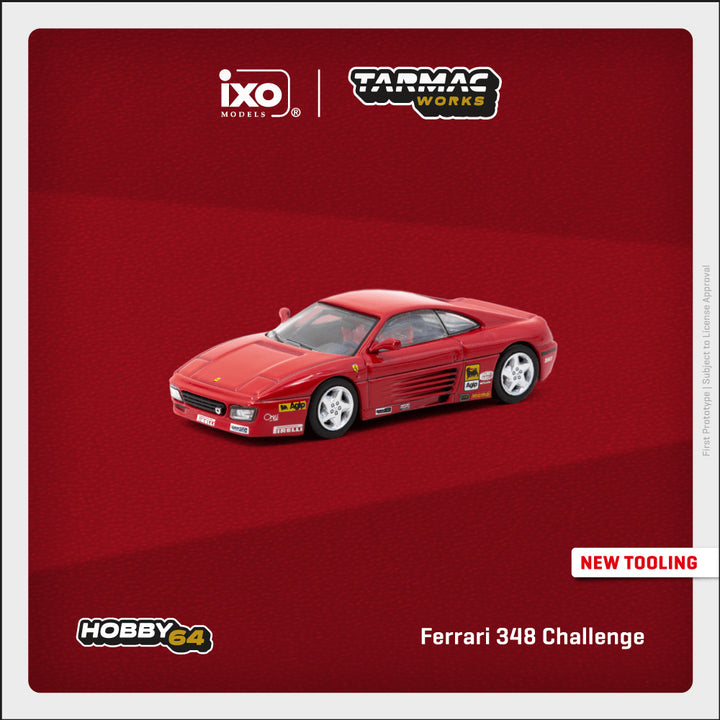 [Preorder] Tarmac Works 1:64 Ferrari 348 Challenge Presentation T64-082-PRE