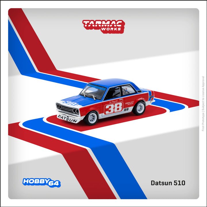 [Preorder] Tarmac Works 1:64 Datsun 510 SCCA National Championship 1973 Jim Fitzgerald