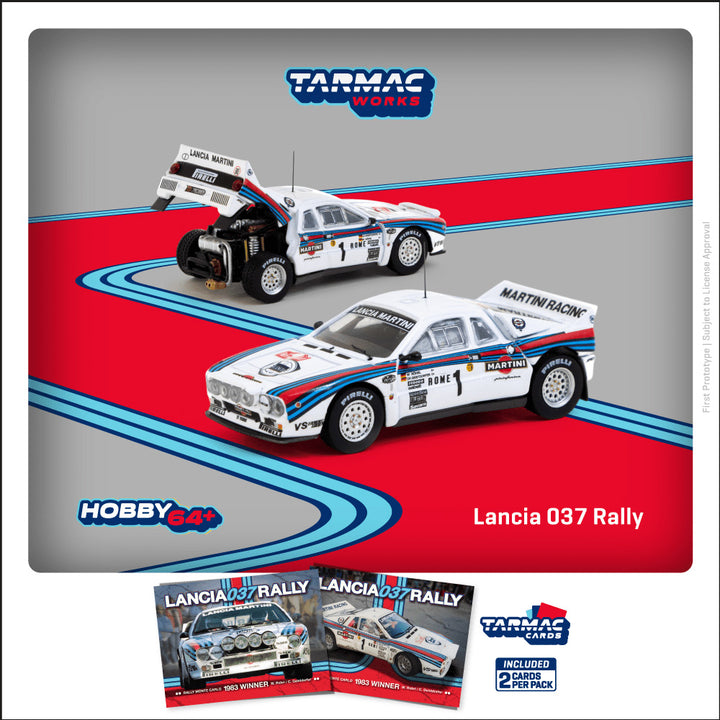 [Preorder] Tarmac Works 1:64 Lancia 037 Rally Rally Monte Carlo 1983 Winner