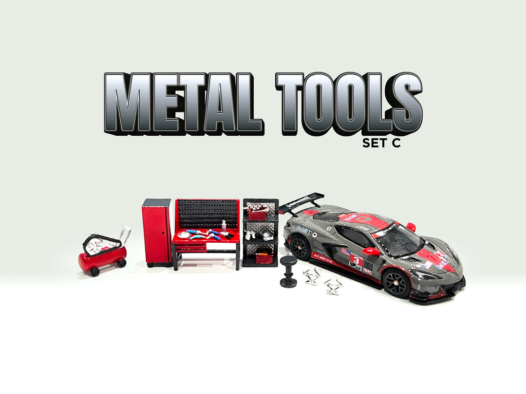 merican Diorama 1:64 Metal Tools - Set C AD-2419