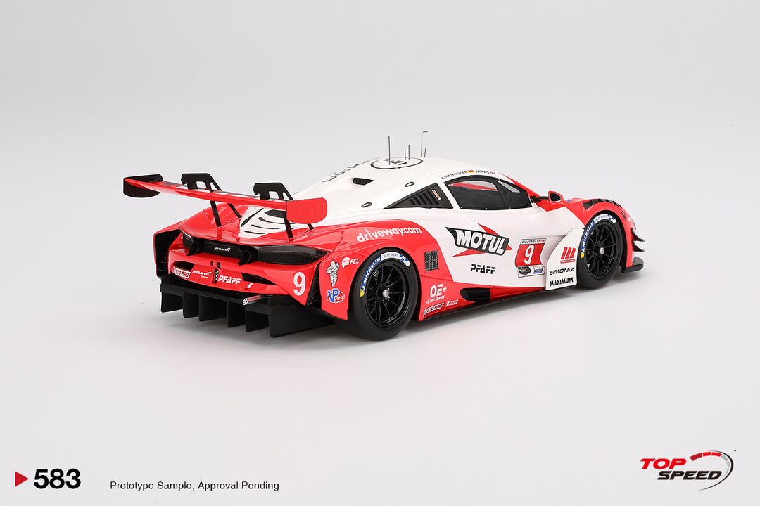 [Preorder] Topspeed 1:18 McLaren 720 GT3 EVO #9Pfaff Motorsport 2024 IMSA Motul Course de Monterey