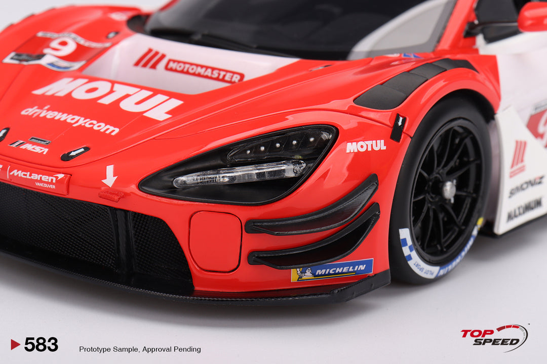 [Preorder] Topspeed 1:18 McLaren 720 GT3 EVO #9Pfaff Motorsport 2024 IMSA Motul Course de Monterey