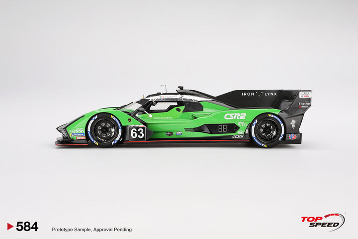 [Preorder] Topspeed 1:18 Lamborghini SC63 #63 Iron lynx 2024 IMSA Sebring 12 Hrs