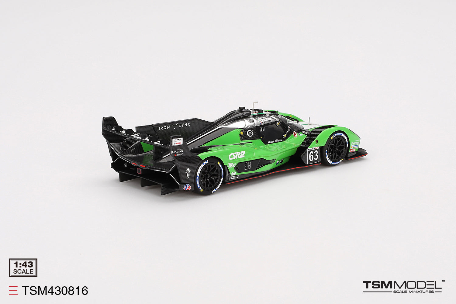 Preorder] TSM 1:43 Lamborghini SC63 #63 Iron Lynx 2024 IMSA