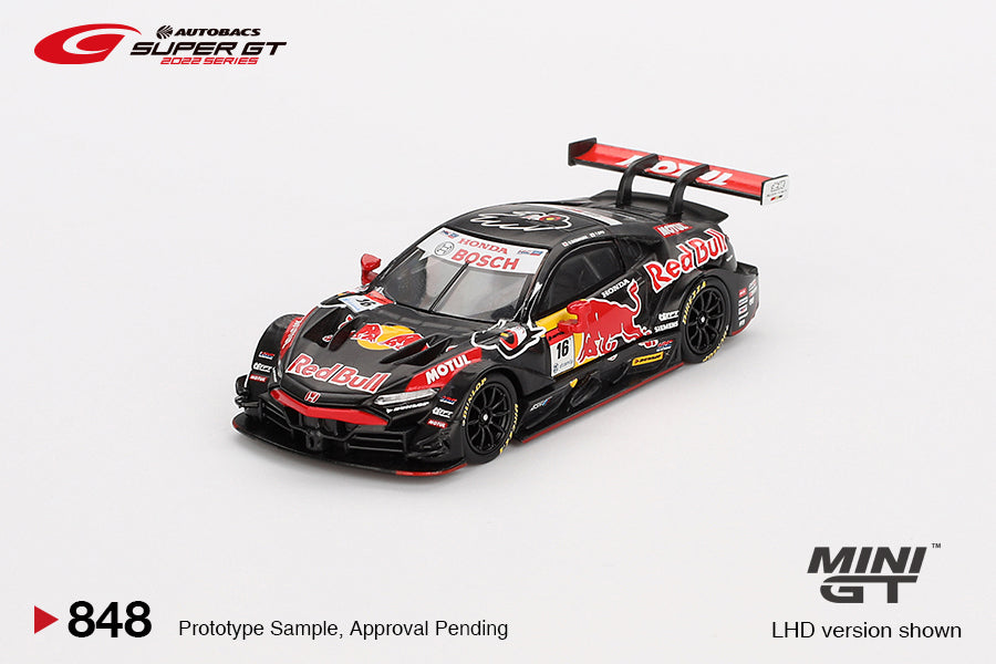 Mini GT 1:64 Honda NSX-GT "Type S" GT500 #16 "Red Bull MOTUL MUGEN NSX-GT" TEAM Red Bull MUGEN 2022 SUPER GT SERIES MGT00848-BL