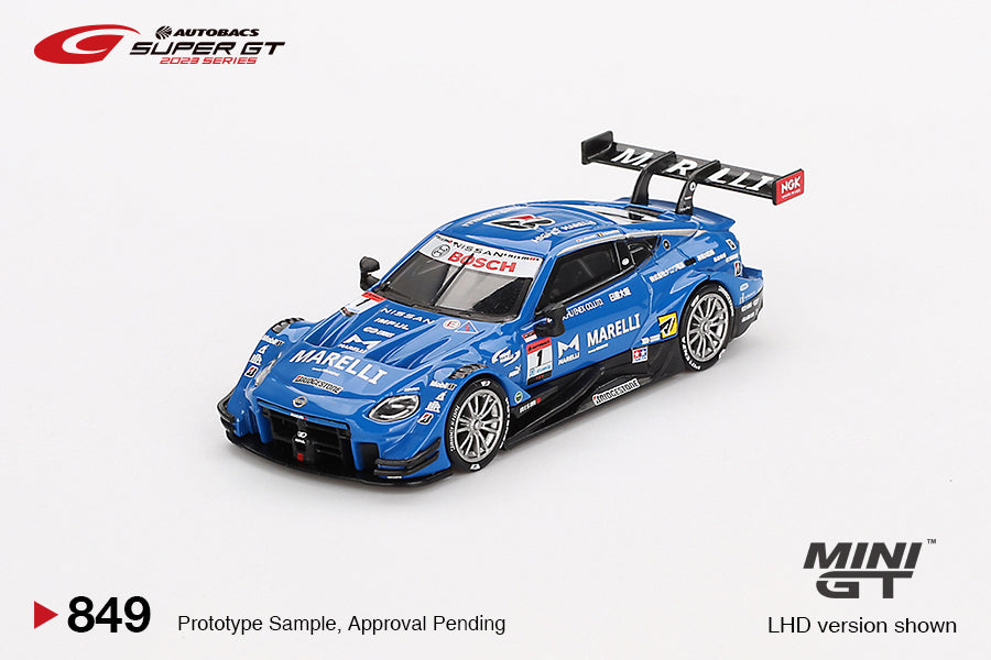 MINIGT 1:64 Nissan Z GT500 #1 "MARELLI IMPUL Z" TEAM IMPUL 2023 SUPER GT SERIES MGT00849-BL