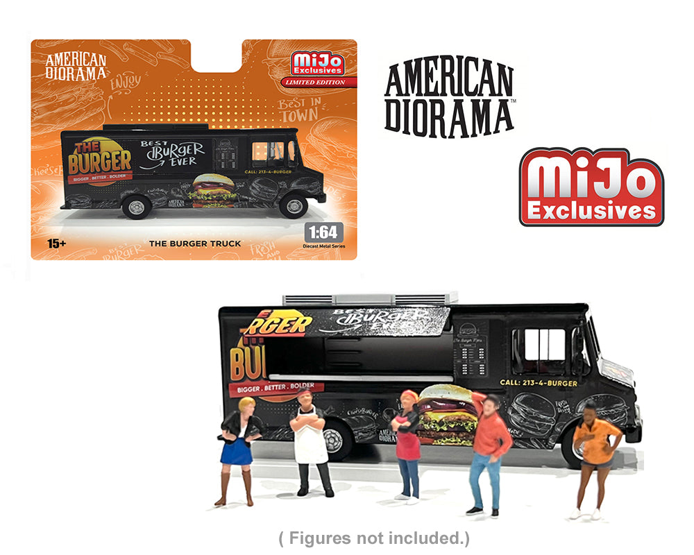 American Diorama 1:64 Food Truck - The Burger Truck AD-70101MJ