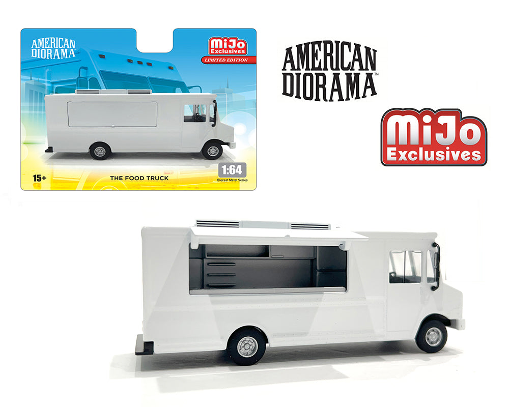 American Diorama 1:64 Food Truck - Plain white AD-70200MJ