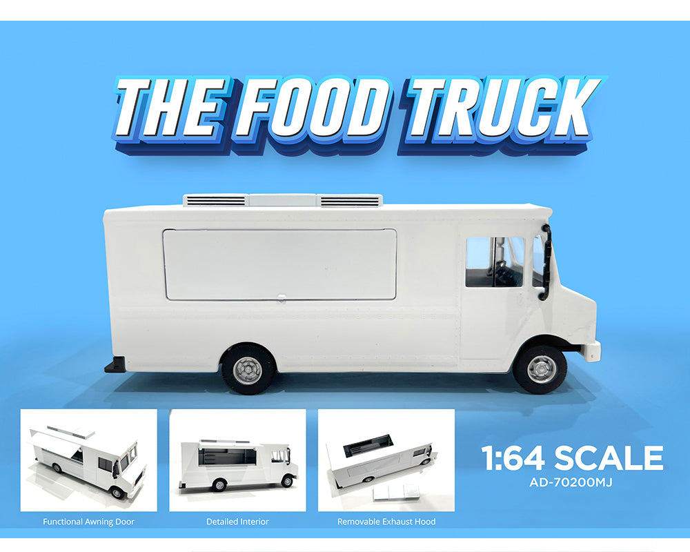 American Diorama 1:64 Food Truck - Plain white AD-70200MJ