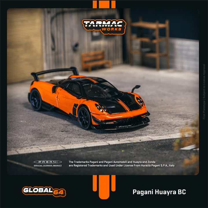 Tarmac Works 1:64 Pagani Huayra BC Arancio Saint Tropez T64G-TL014-OR