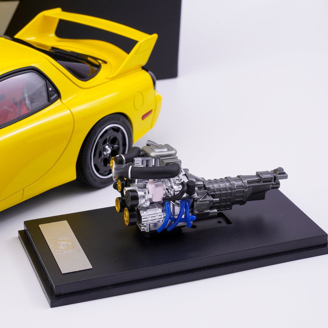 [Preorder] Polar Master 1:18 Mazda RX-7 Yellow PLM22-002-1