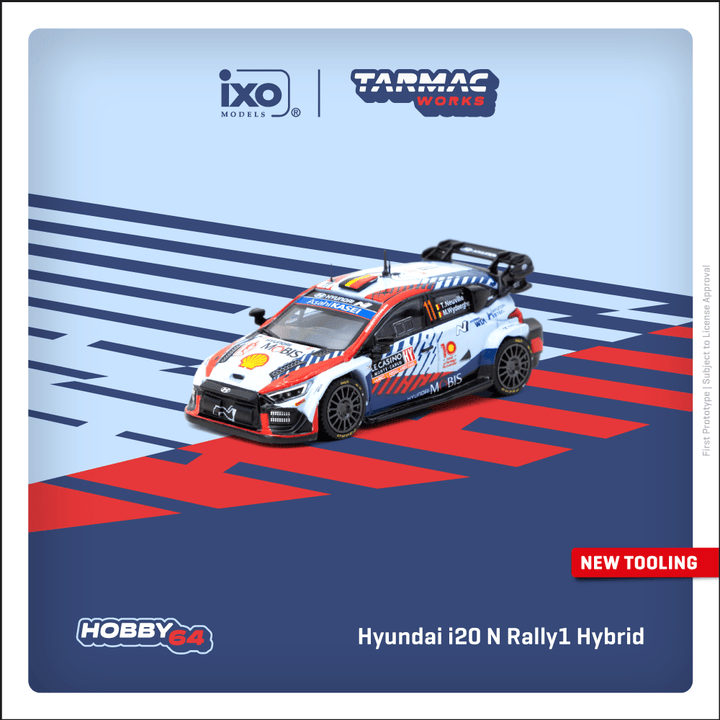 [Preorder] Tarmac Works 1:64 Hyundai i20 N Rally1 Hybrid Rallye Monte-Carlo 2024 Winner T64-089-24MCR11