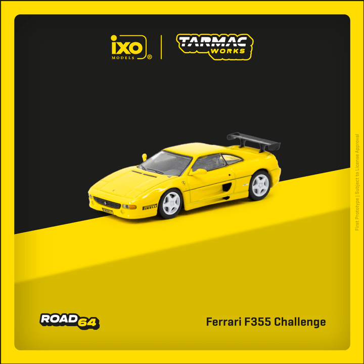 [Preorder] Tarmac Works 1:64 Ferrari F355 Challenge Yellow