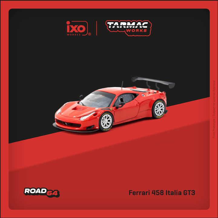 [Preorder] Tarmac Works 1:64 Ferrari 458 Italia GT3 Red