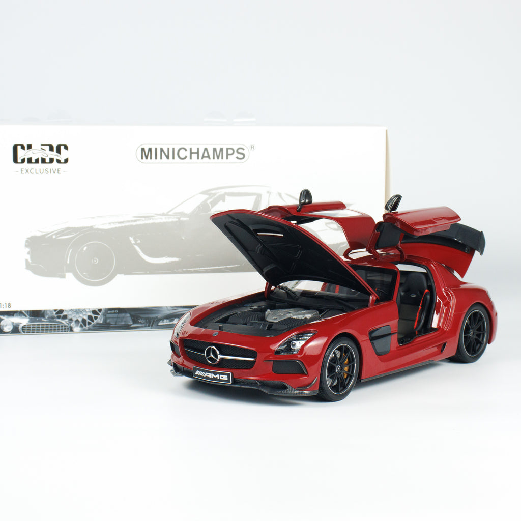 1/18ＳＬＳ　ＡＭＧ MINICHAMPS 1:18 Mercedes-Benz AMG SLS Black Series Red