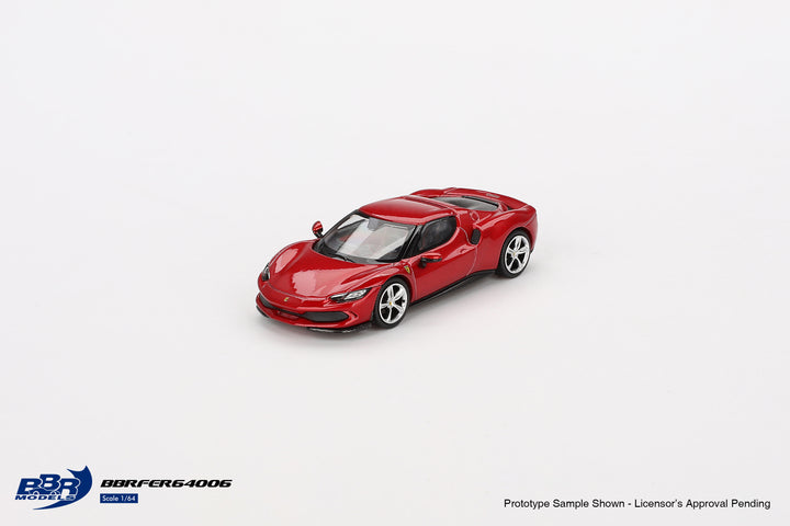 [Preorder] BBR Model 1:64 Ferrari 296 GTB Rosso Imola BBRFER64006