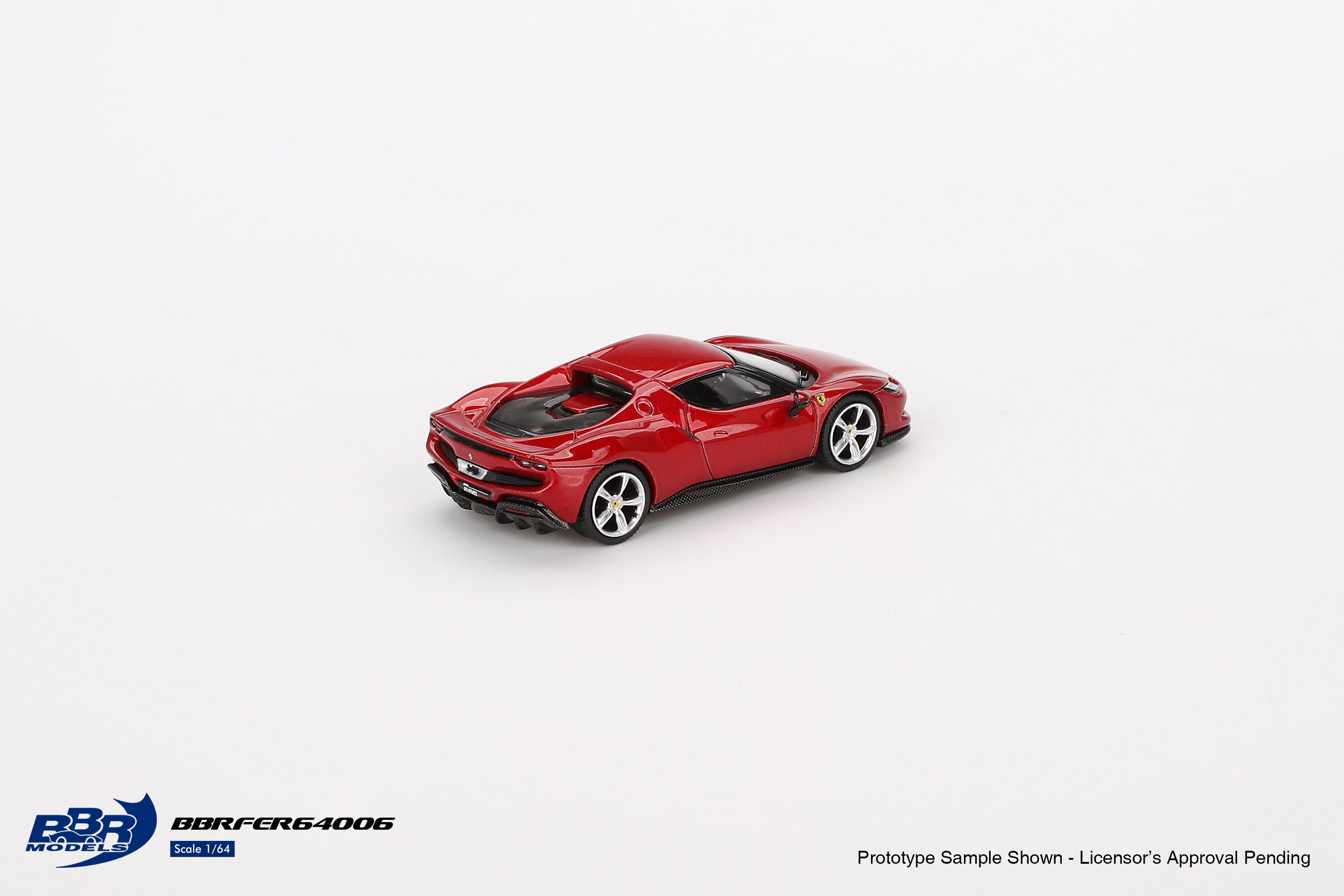 BBR Model 1:64 Ferrari 296 GTB Rosso Imola BBRFER64006 – Horizon
