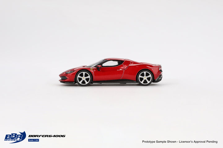 [Preorder] BBR Model 1:64 Ferrari 296 GTB Rosso Imola BBRFER64006