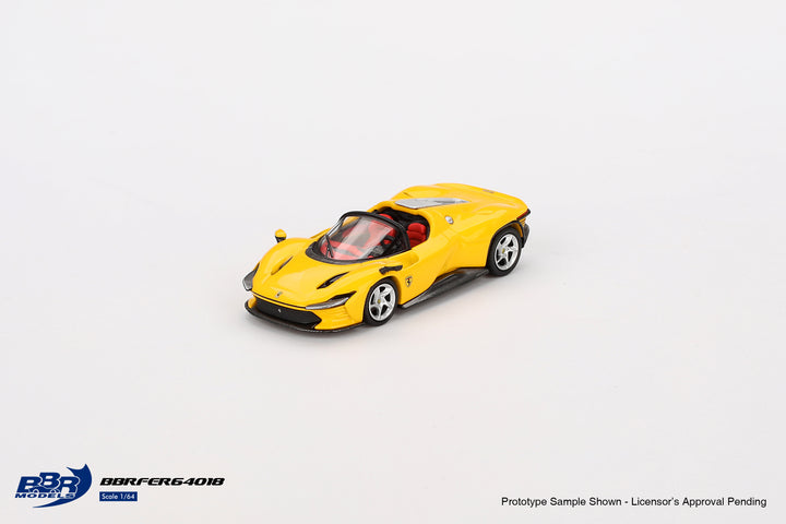 BBR Model 1:64 Ferrari Daytona SP3 Giallo Modena BBRFER64018