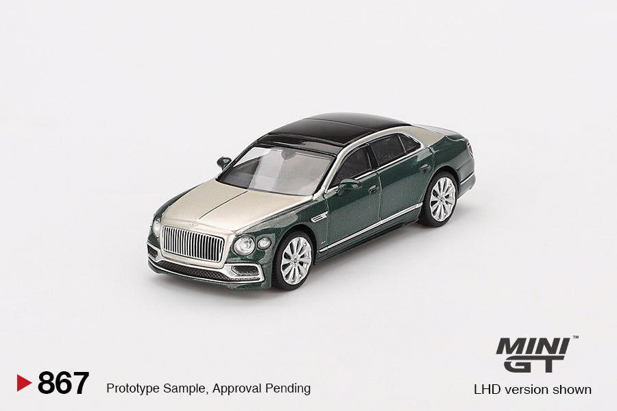 Mini GT 1:64 Bentley Flying Spur White Sand Verdant MGT00867