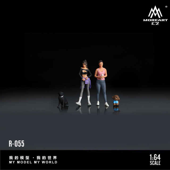 [Preorder] MoreArt 1:64 DOG WALKING GIRL DOLL B SET