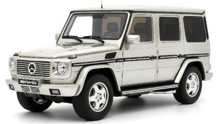 OttO 1:18 MERCEDES-BENZ G-CLASS 55 AMG IRIDIUM SILVER 2003 