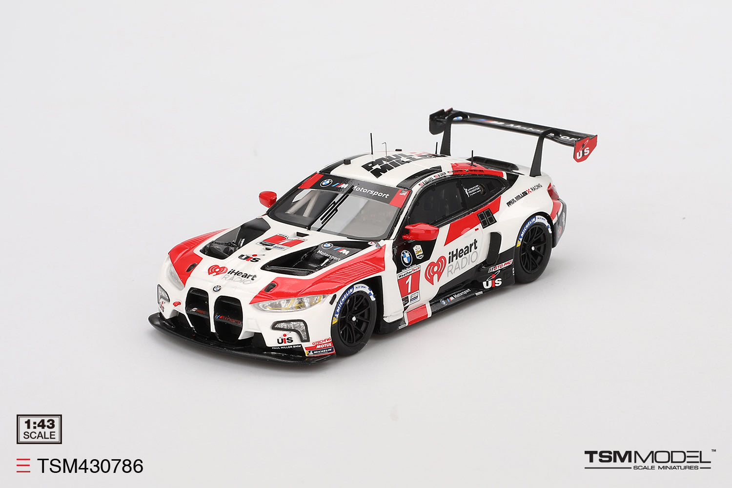 ミニカー 1/43  M4 GT3 IMSA デイトナ24時間 GTD Preorder] TSM 1:43 BMW M4 GT3 #1 Paul Miller Racing 2024 IMSA