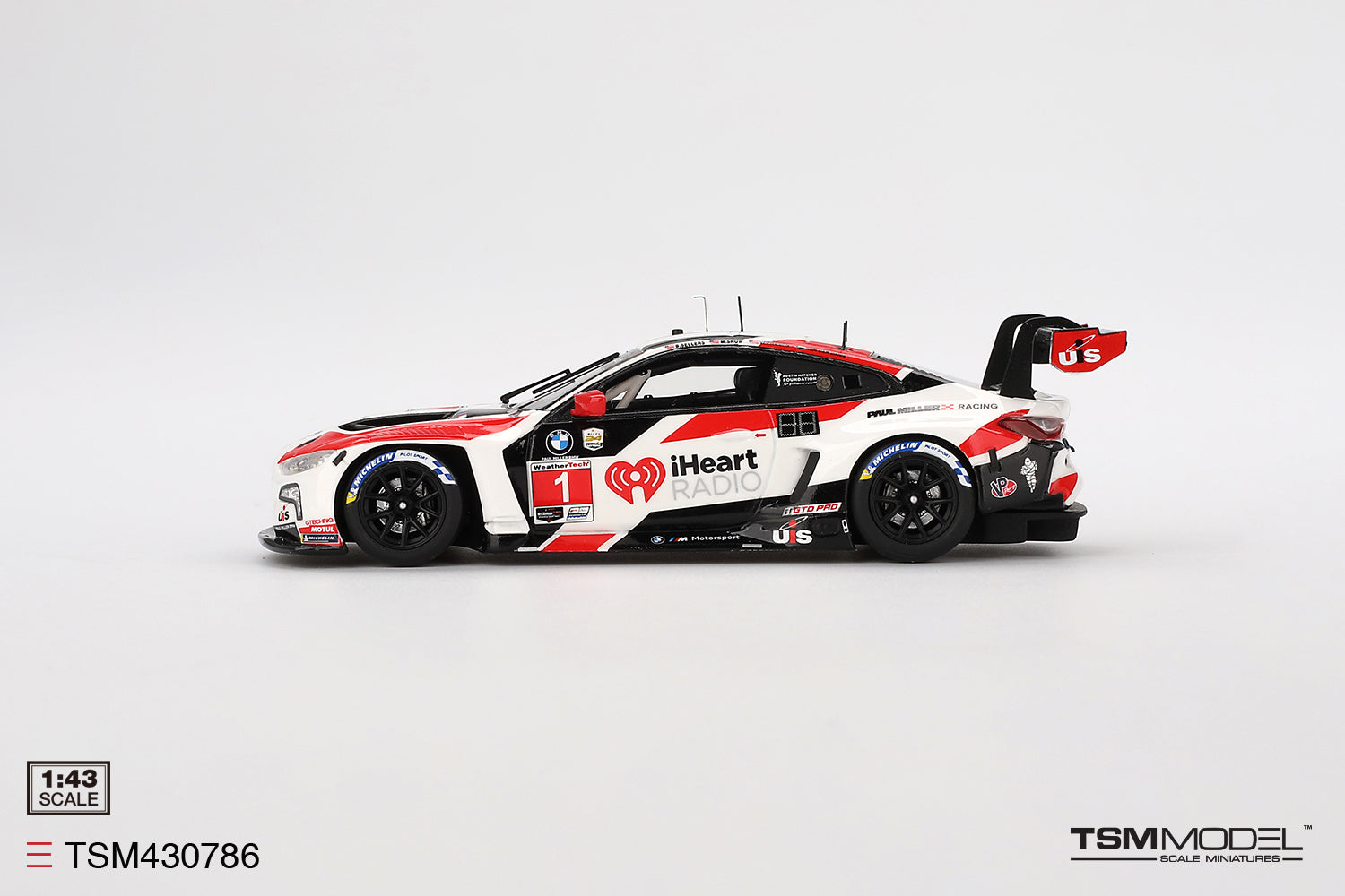 ミニカー 1/43  M4 GT3 IMSA デイトナ24時間 GTD Preorder] TSM 1:43 BMW M4 GT3 #1 Paul Miller Racing 2024 IMSA