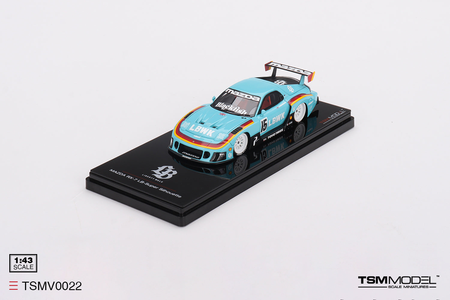 MAZDA RX-7 LB-Super Silhouette エイプ TOPSPEED 1/18 BAPE×LBWK MAZDA RX-7 LB Super Silhouette - LB