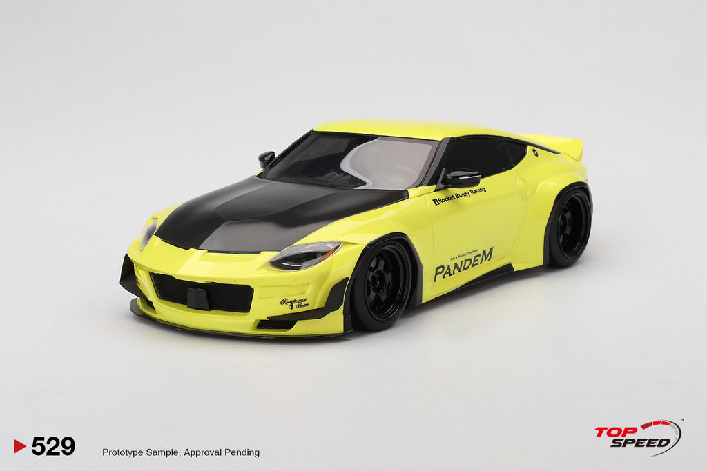 Preorder] Topspeed 1:18 Nissan Z (RZ34) Pandem Ikazuchi Yellow