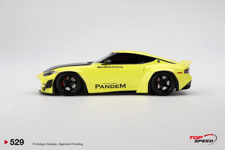 [Preorder] Topspeed 1:18 Nissan Z (RZ34) Pandem Ikazuchi Yellow