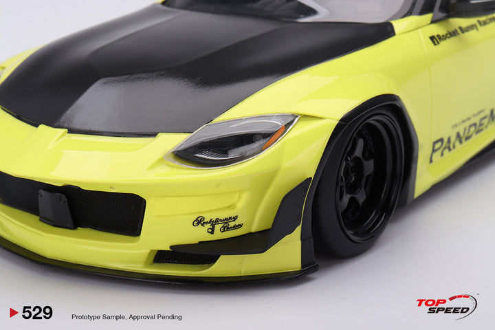 [Preorder] Topspeed 1:18 Nissan Z (RZ34) Pandem Ikazuchi Yellow