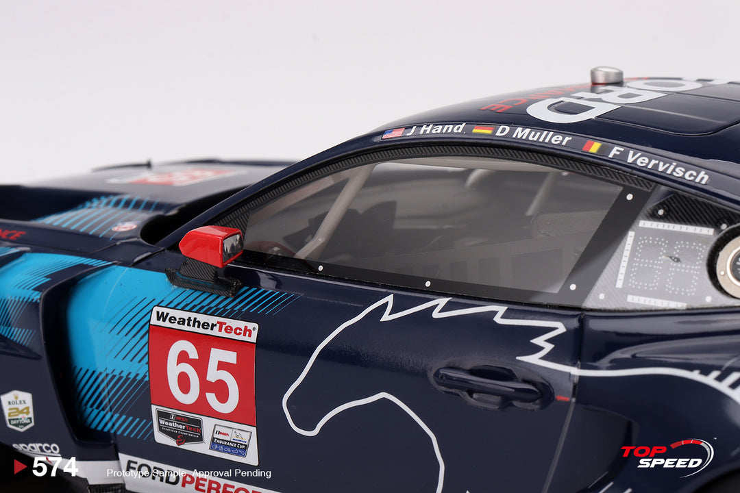 [Preorder] Topspeed 1:18 Ford Mustang GT3 #65 Ford Multimatic Motorsports 2024 IMSA Daytona 24 Hrs