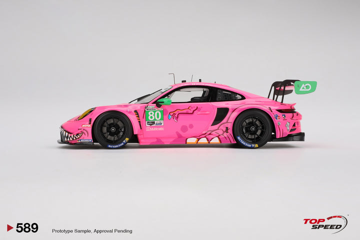 [Preorder] Topspeed 1:18 Porsche 911 GT3 R #80 AO Racing 2023 IMSA Michelin GT Challenge at VIR