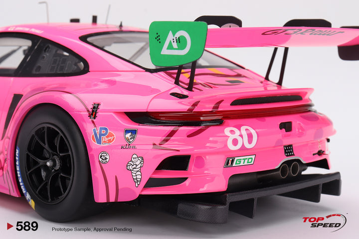 [Preorder] Topspeed 1:18 Porsche 911 GT3 R #80 AO Racing 2023 IMSA Michelin GT Challenge at VIR