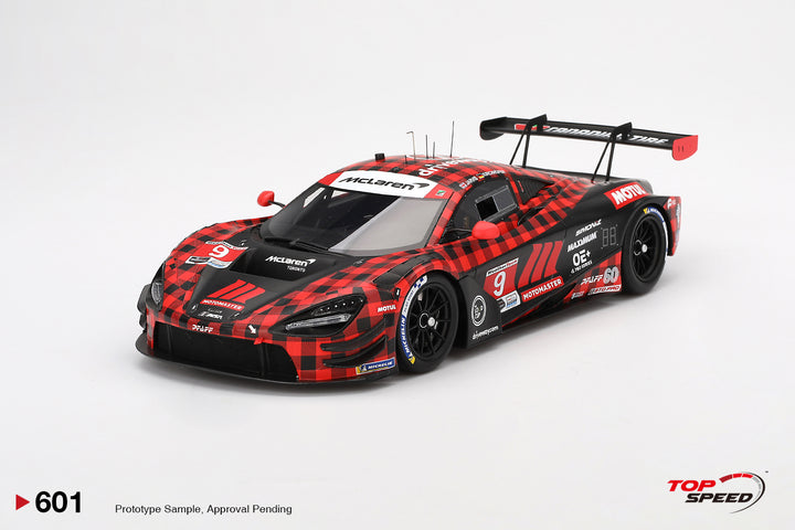 [Preorder] Topspeed 1:18 McLaren 720S GT3 Evo #9 Pfaff Motorsports "Plaid" 2024