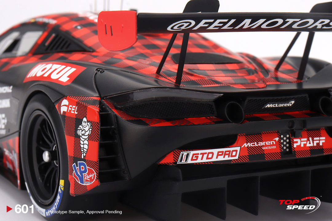 [Preorder] Topspeed 1:18 McLaren 720S GT3 Evo #9 Pfaff Motorsports "Plaid" 2024