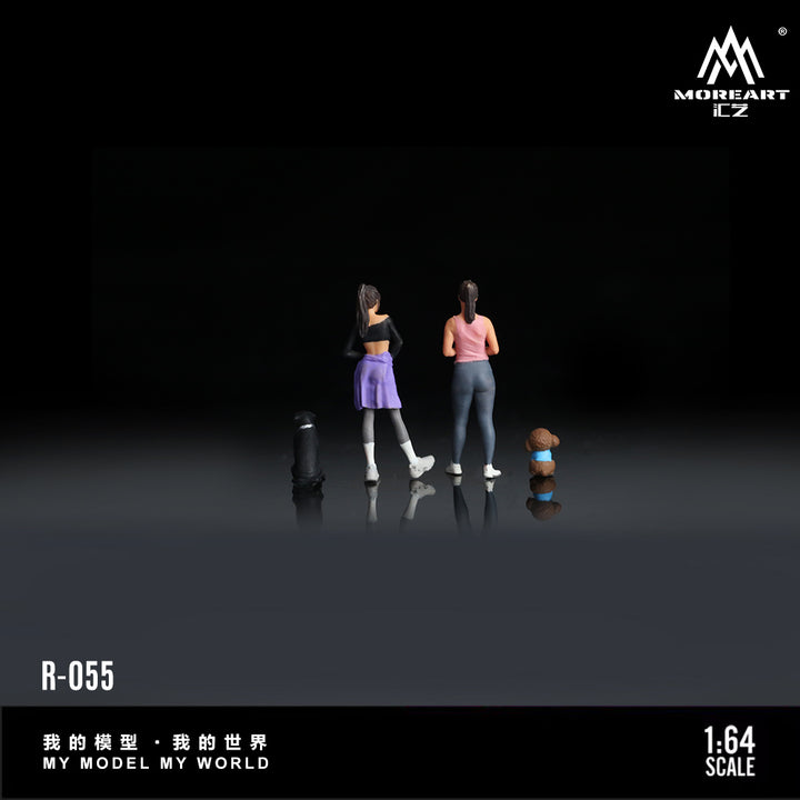 [Preorder] MoreArt 1:64 DOG WALKING GIRL DOLL B SET