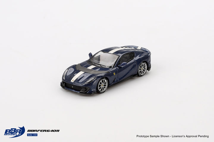 [Preorder] BBR Model 1:64 Ferrari 812 Competitizone Blu Tour De France BBRFER64011