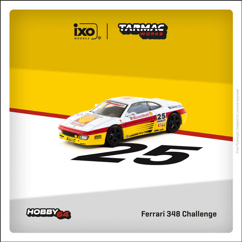 Tarmac Works 1:64 Ferrari 348 Challenge Italian GT 1994 Oscar Larrauri T64-082-94IGT25