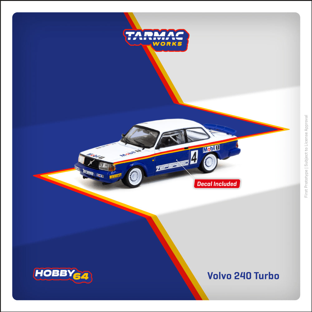 Tarmac Works 1:64 Volvo 240 Turbo Malaysian Group A Championships 1987 Winner Per-Gunnar Andersson T64-050-87MAL04