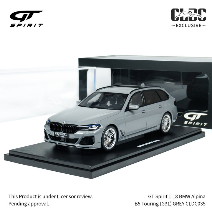 GT Spirit 1:18 BMW Alpina B5 Touring (G31) GREY w/Display Case CLDC035