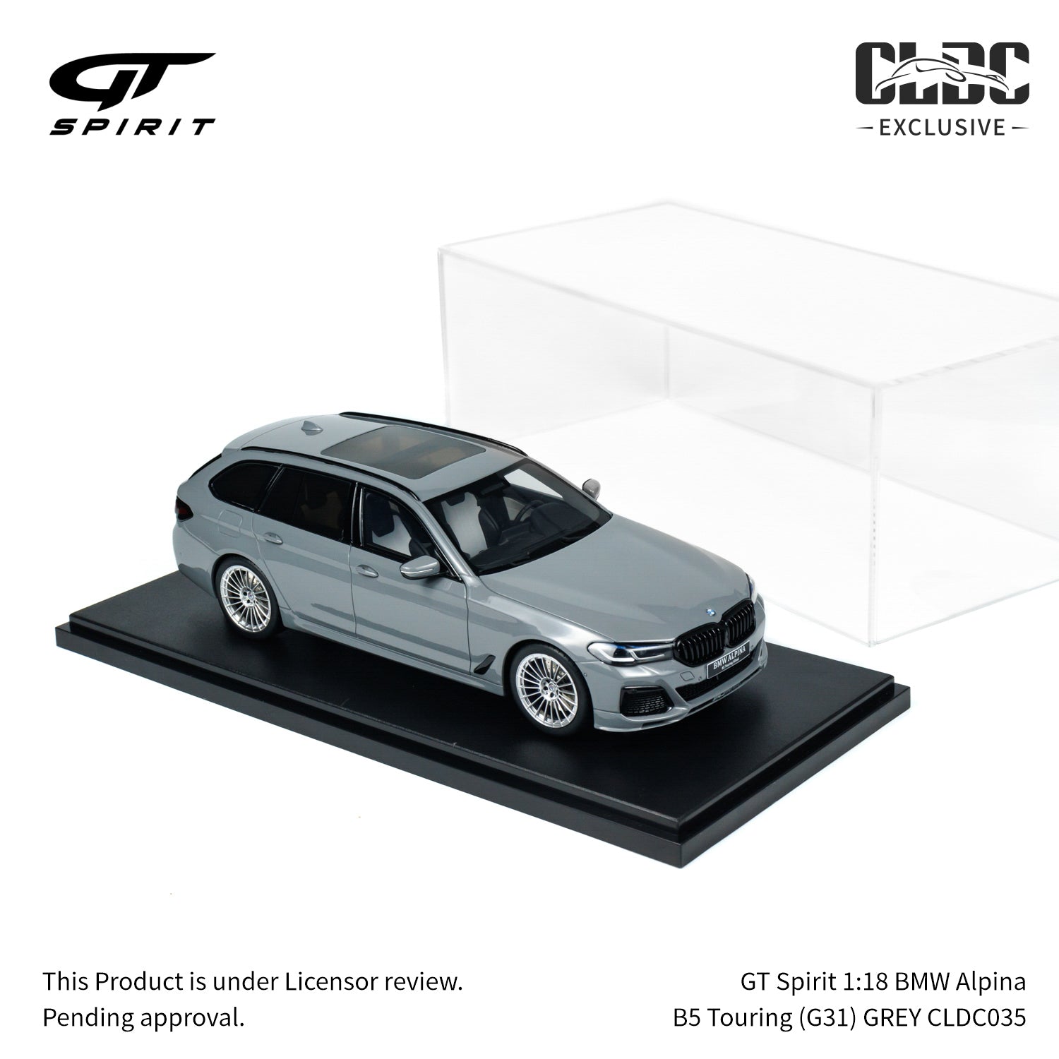 GT Spirit 1:18 BMW Alpina B5 Touring (G31) GREY w/Display Case