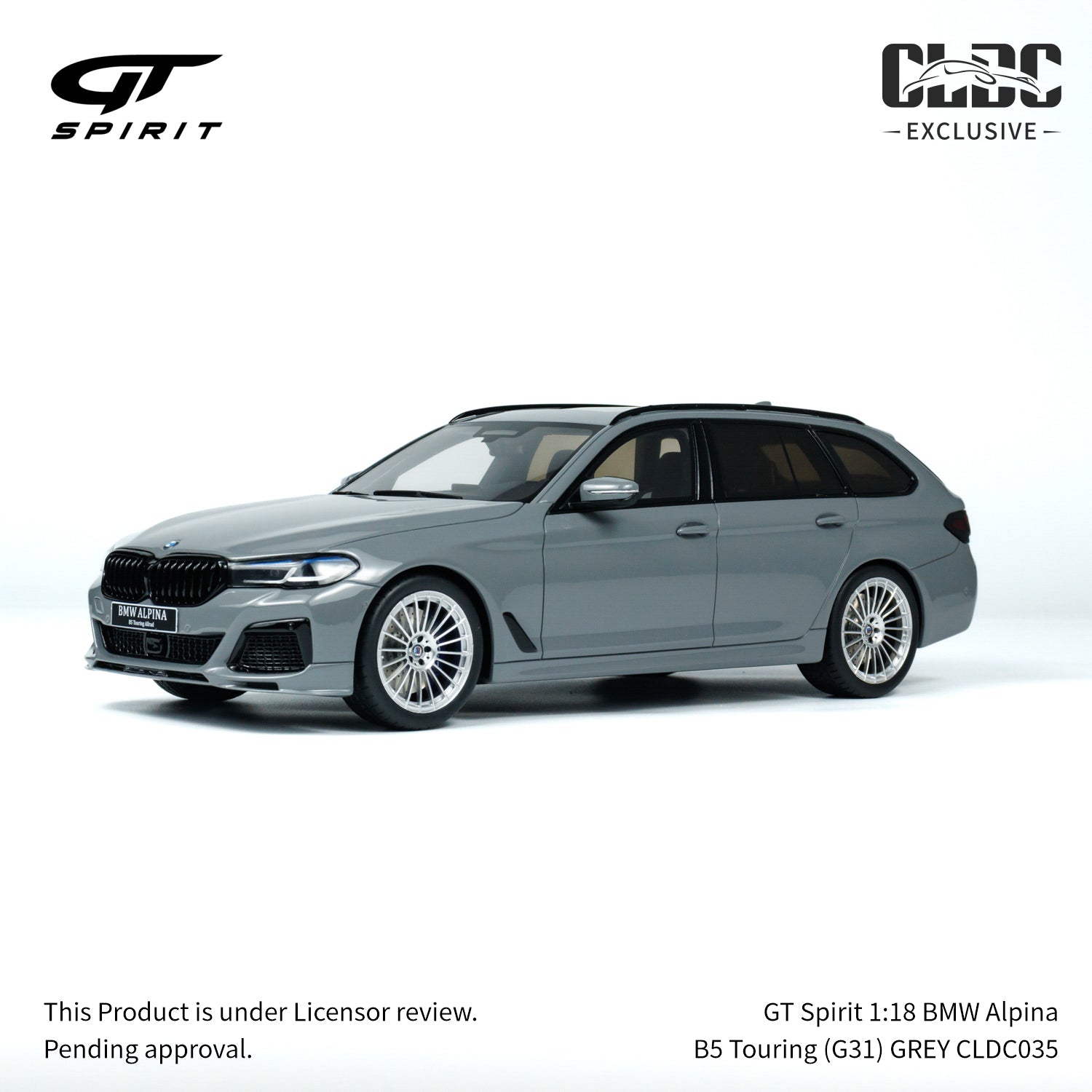 GT Spirit 1:18 BMW Alpina B5 Touring (G31) GREY w/Display Case