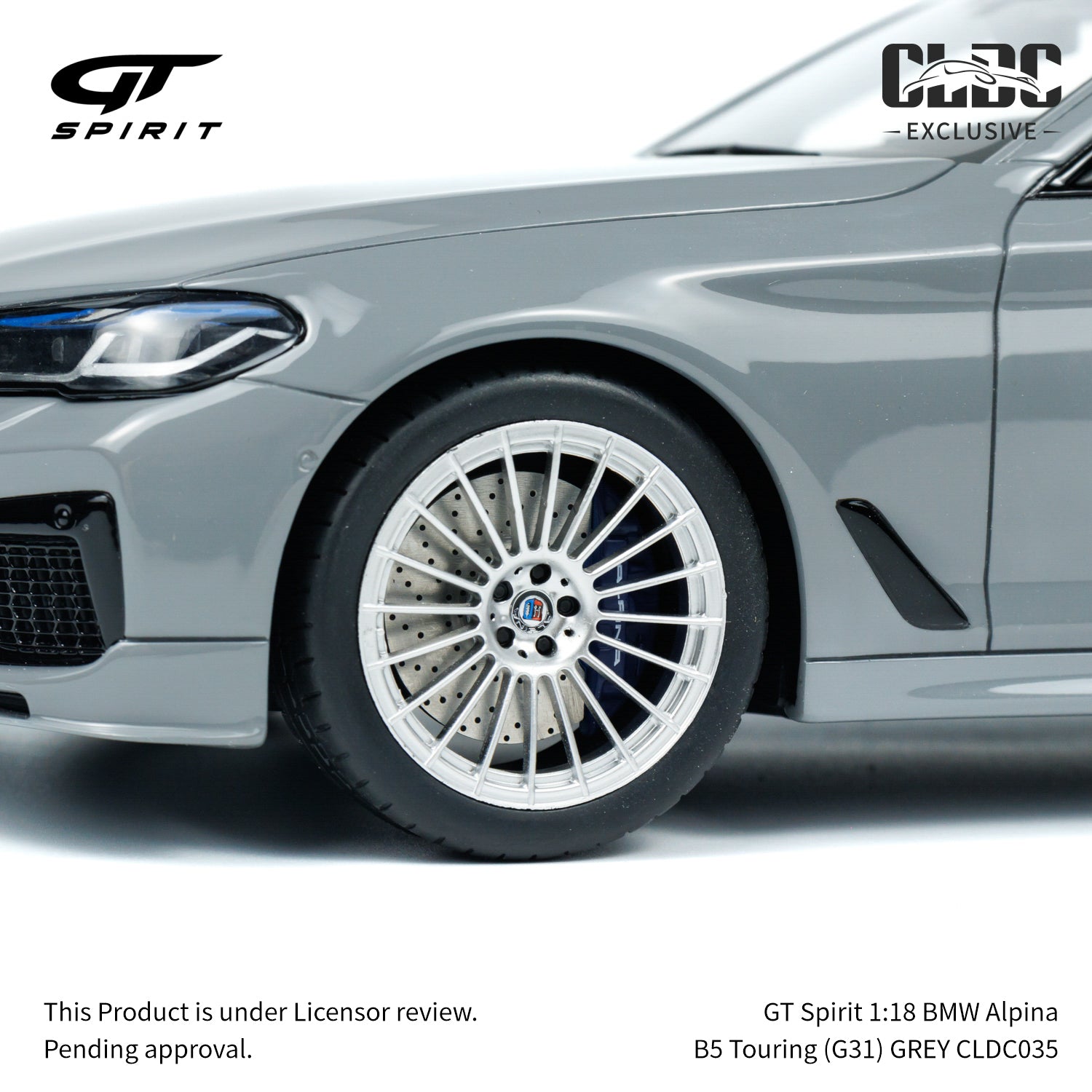 GT Spirit 1:18 BMW Alpina B5 Touring (G31) GREY w/Display Case
