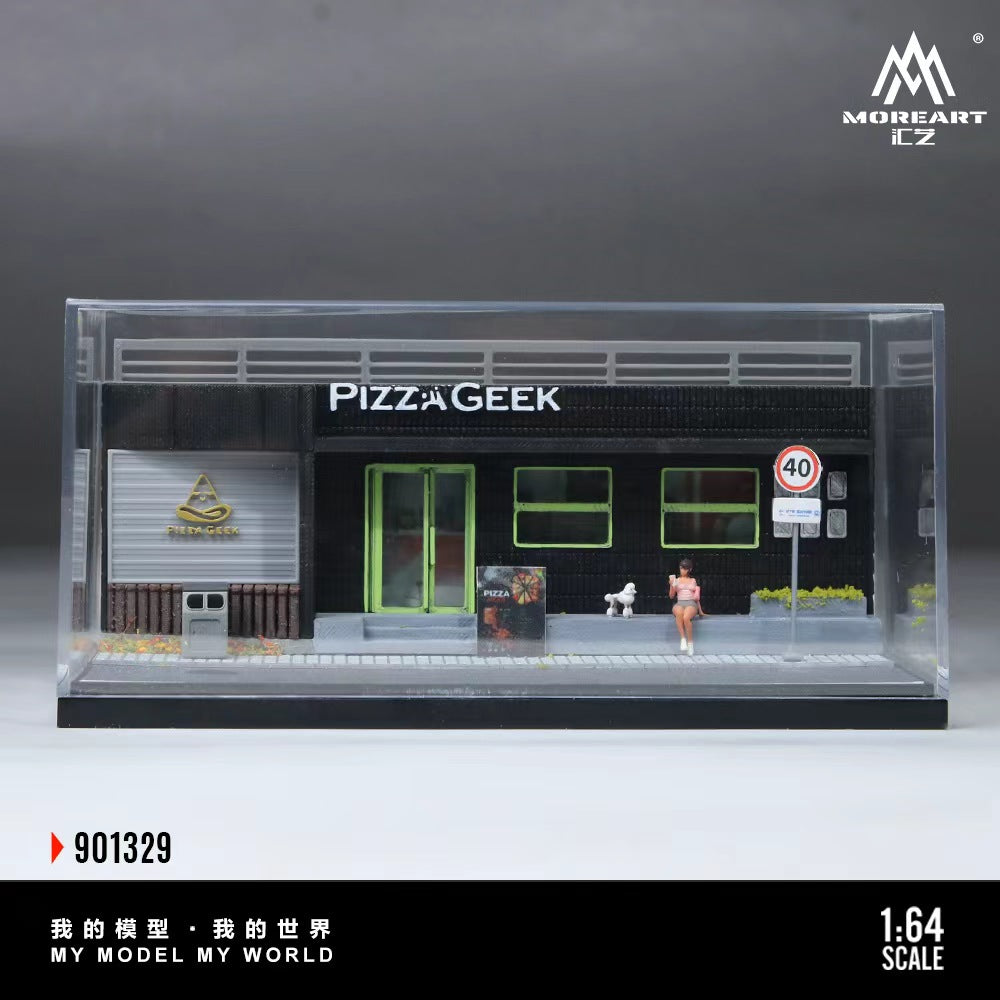 [Preorder] MoreArt 1:64 PIZZA SHOP SCENE MODEL MO901329