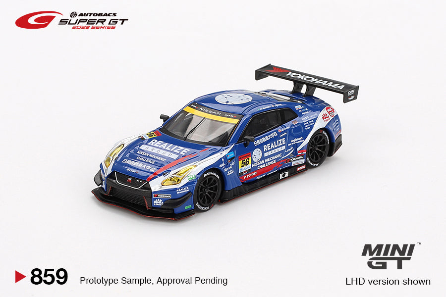 MINIGT 1:64 Nissan GT-R NISMO GT3 #56 ” REALIZE NISSAN MECHANIC CHALLENGE GT-R” KONDO RACING 2023 SUPER GT SERIES MGT00859-BL Japan Exclusive